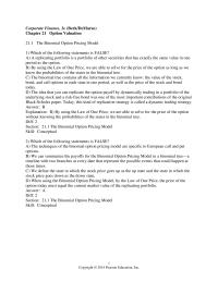 Chapter 21 Model d Can Use The Blacks choles Formula Compute
