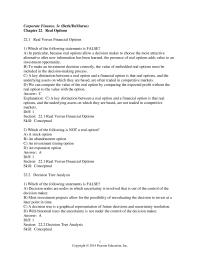Chapter 22 Recall That Absent Dividends Not Optimal Exercise