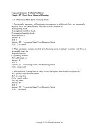 Chapter 27 With Conservative Financing Policy The Firm Would