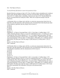 Chapter 28 There are no expected synergies from the transaction