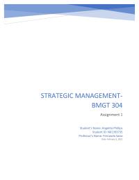 Strategic Management STRATEGIC
