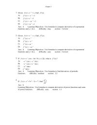 Chapter 3 The Equation For The Tangent Line