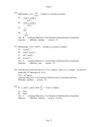 Chapter 3 Find The Equation The Line Tangent