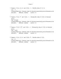 Chapter 6 Use The Fundamental Theorem Find For