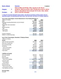 Finance Chapter 2 Homework the year-end closing&nbsp;stock price was $65 per share