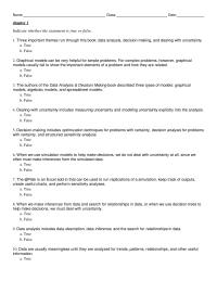 Chapter 1 Which The Following Statements Are True Three