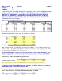 Finance Chapter 6 Homework That Gave The Data Points Then Used