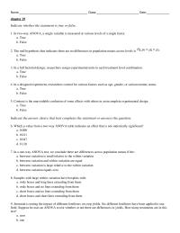 Chapter 19 A nova Tests The Distribution Not Normal And