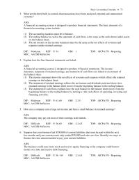 Chapter 2 2 A financial accounting system is designed to produce 4 financial statements
