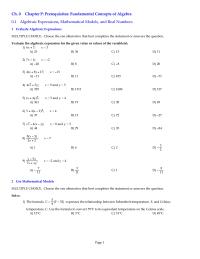 Chapter P Prerequisites Fundamental Concepts Algebra 01