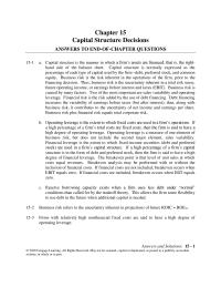 Finance Chapter 15 Homework Reserve borrowing capacity exists when a firm uses