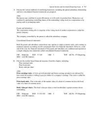 Chapter 12 2 Discuss the various methods of combining businesses, including the parent subsidiary