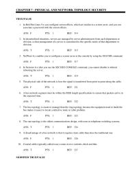 Chapter 7 The star topology is the oldest communications design