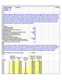 Finance Chapter 20 Homework Year Anticipated Stock Price Conversion Year End