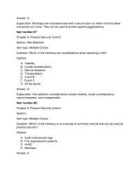 Chapter 3 Control item Type Multiple Choice question Mandatory Access Control
