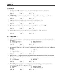 Chapter 3 What component of the computer do you suspect