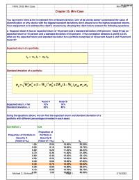Finance Chapter 25 Homework What Makes Particular Portfolio Efficient Don’t Worry