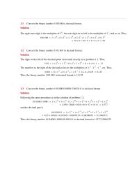Chapter 1 Homework The digits to the left of the decimal point are treated exactly&nbsp;