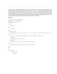 Chapter 1 Homework The largest numbers that could be added with the function