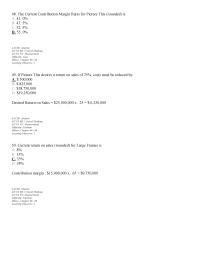 Chapter 6 2 The Current Contribution Margin Ratio For