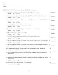Chapter 1 Finance is any transaction where money is exchanged for goods