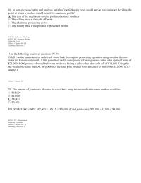 Chapter 9 2 Joint process Costing And Analysis Which The
