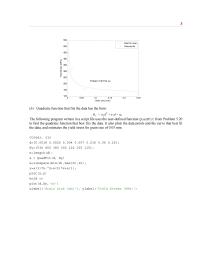 Chapter 6 Homework The Computer Program Calculates The Constants And