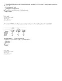 Chapter 12 2 Which The Following Should Maximized When