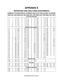Appendix E Identify The Reasons Corporations Invest Stocks And