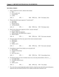 Chapter 3 Which of the following are not part of “current assets?”