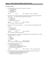 Chapter 5 all of the following balance sheet and income statement items