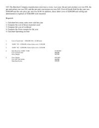 Chapter 1 3 The Butchart Company manufactures microwave ovens