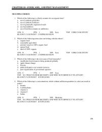 Chapter 10 Which of the following is a likely scenario for an organic farm