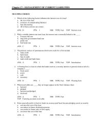 Chapter 17 Which of the following factors influence the interest