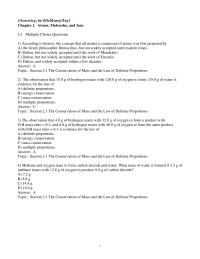 Chapter 2 1 How Many Moles And How Many Atoms