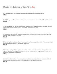 Chapter 13 1 The Primary Purpose The Statement Cash