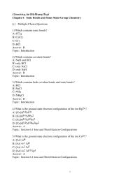 Chapter 6 1 How many electrons are in the outermost shell of the In3+ ion