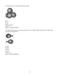 Chapter 7 3 Which molecule has a central atom that uses the set of hybrid&nbsp;