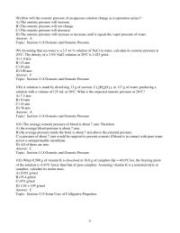 Chapter 11 2 How will the osmotic pressure of an aqueous solution change
