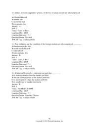 Chapter 8 3 A beta coefficient of 0 represents an asset that