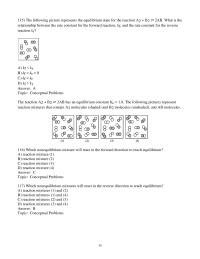 Chapter 13 3 Which nonequilibrium mixtures will react in the reverse direction