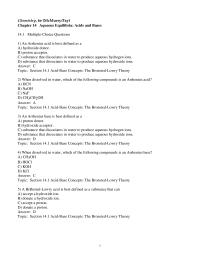 Chapter 14 1 An Arrhenius acid is best defined as a