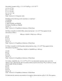 Chapter 14 2 and what is its base dissociation constant