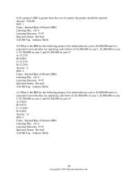 Chapter 10 3 The The Discount Rate That Equates