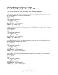 Chapter 11 1 The relevant cash flows for a proposed capital expenditure&nbsp;