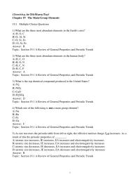Chapter 19 1 What are the three most abundant elements in the Earth’s crust