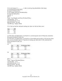 Chapter 13 3 A firm has had the indicated earnings per share over the last