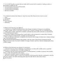 Chapter 13 2 which of the following is/are elements of a derivative
