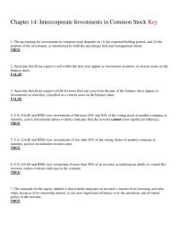 Chapter 14 1 The Combined Market Value Trading Securities