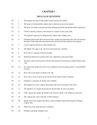 Chapter 5 Which The Following Statements About Duration True